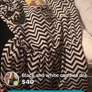 Black and white candies dress